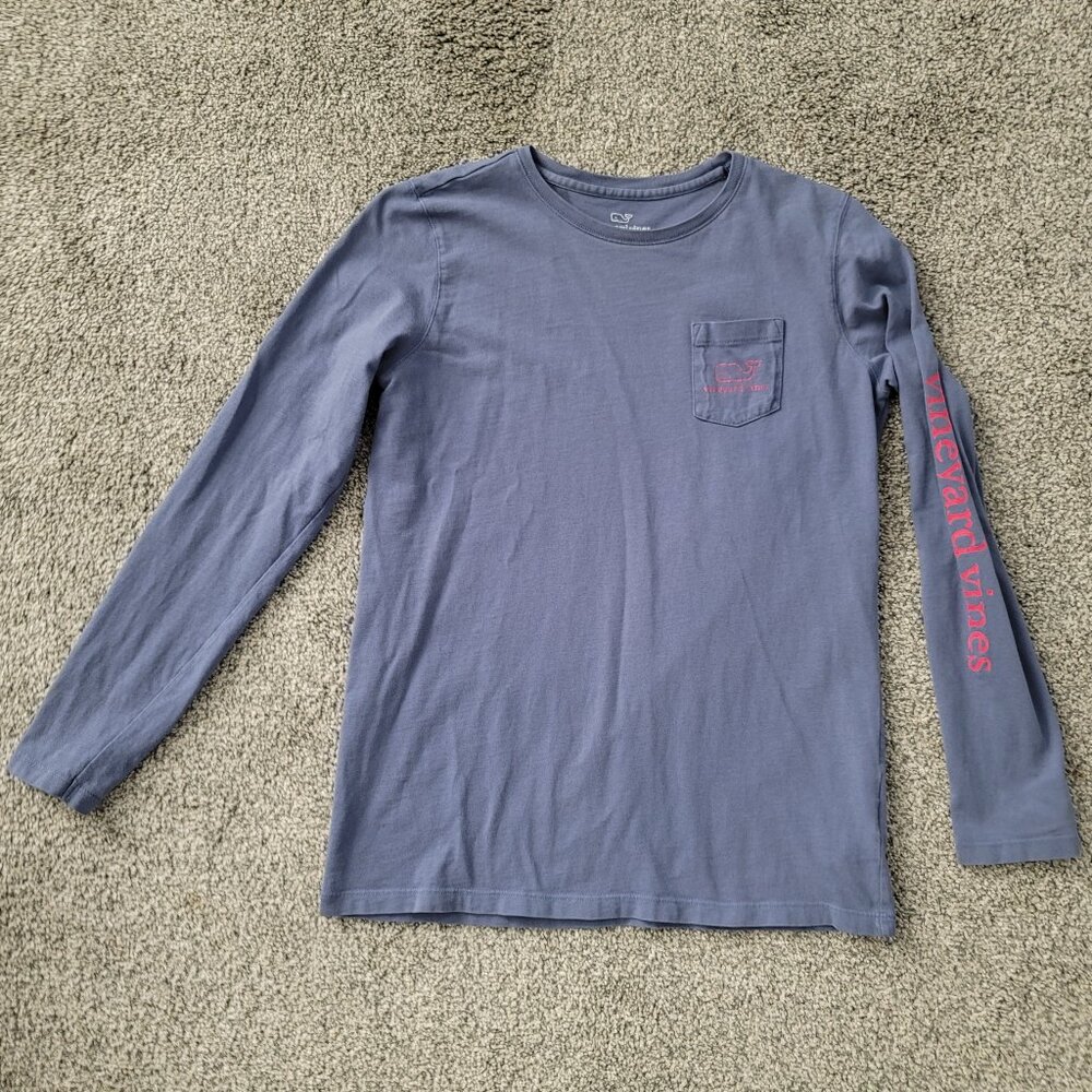 Vineyard Vines Blue Long Sleeve Unisex T-shirt XL 16